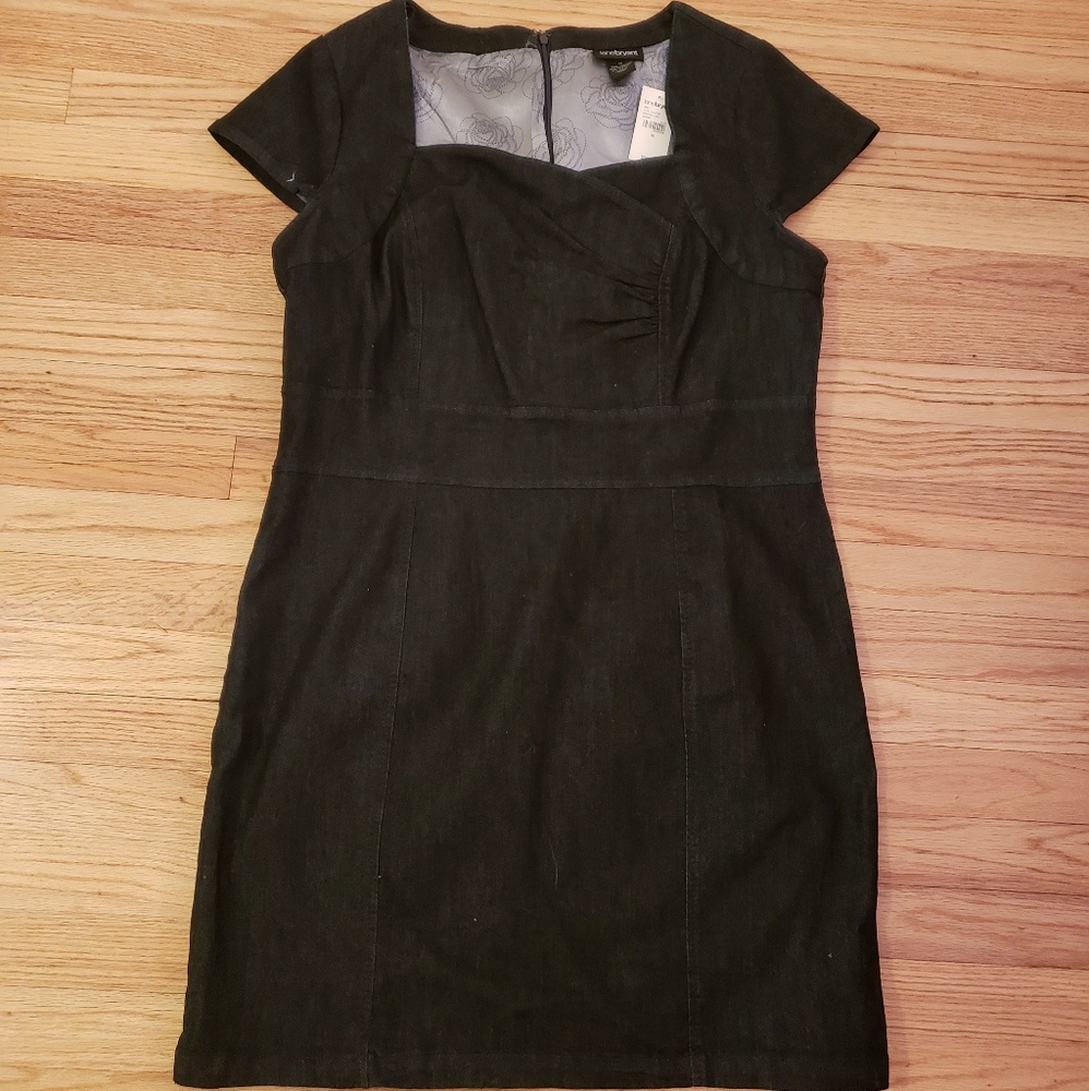 Lane Bryant Sweetheart Bodycon Chambray Dress